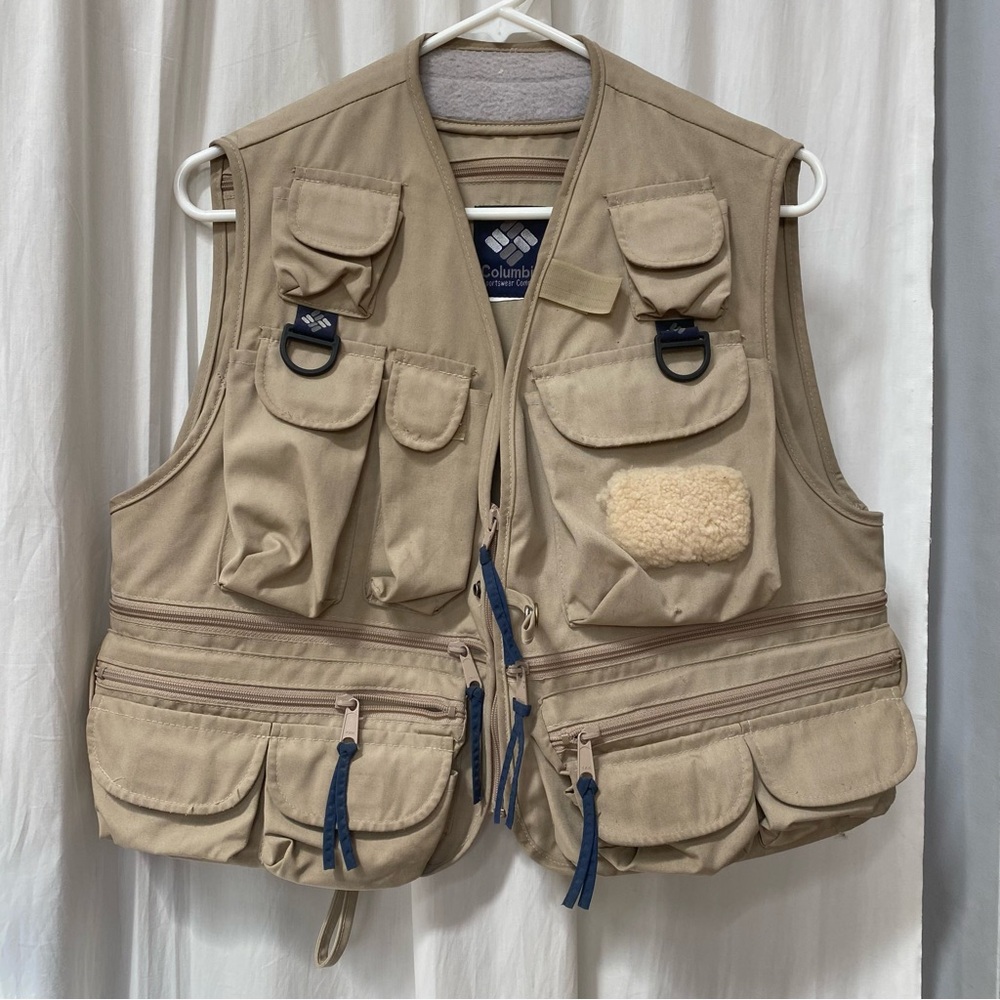 Columbia Fishing Vest Mens size - 25 pockets multipocket sports performance vtg